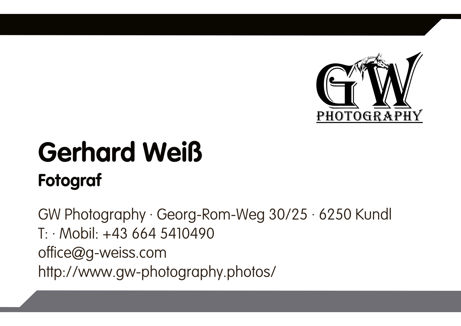 GWPhotography Studio Visitenkarten 1